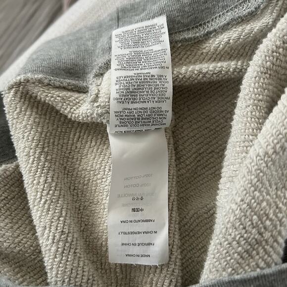 J.Crew Gray Gold Foil Heart Long Sleeve Crewneck Pullover Cotton Sweater Size S - Picture 5 of 5